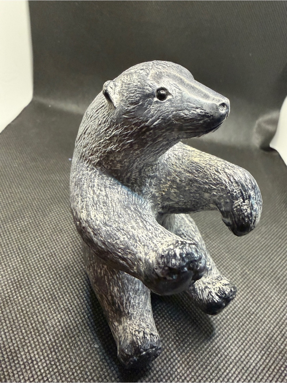 Vintage Heavy Polar Bear Figurine Sculpture Rustic Lodge Cabin Decor
